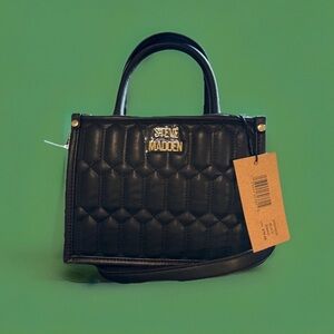 Steve Madden Bniko Quilted Crossbody Satchel – NWT – 2 Straps